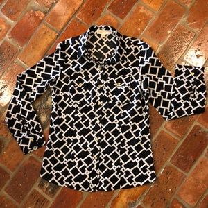 Michael Michael Kors Chainlink button up top szM